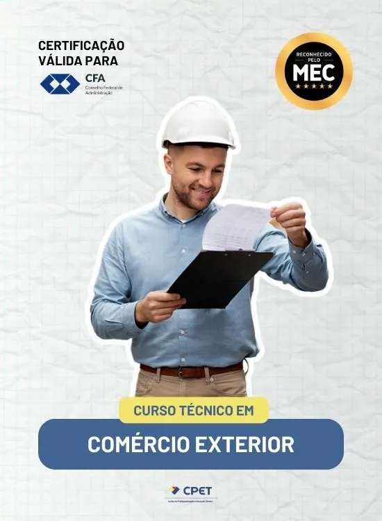 Curso Técnico em <a href="https://cpetcursos.com.br/blog/curso-tecnico-em-comercio-exterior-ead-tudo-sobre"><strong>Comércio Exterior</strong></a>